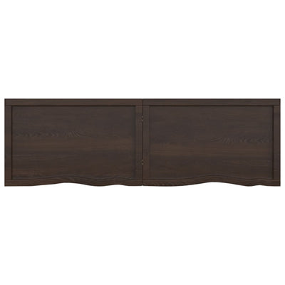 Seinähylly tummanruskea 160x50x(2-4) cm käsitelty täystammi