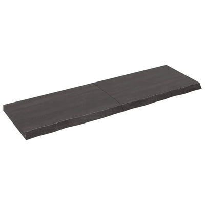 Seinähylly tummanruskea 160x50x(2-6) cm käsitelty täystammi