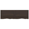 Seinähylly tummanruskea 160x50x(2-6) cm käsitelty täystammi