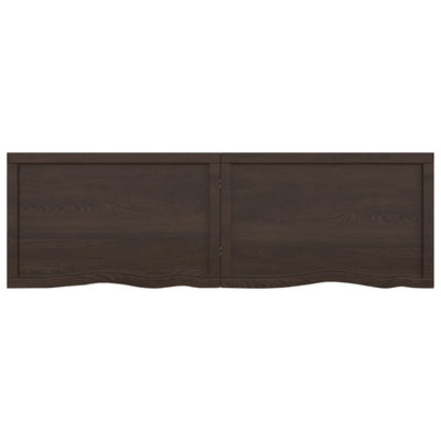 Seinähylly tummanruskea 160x50x(2-6) cm käsitelty täystammi
