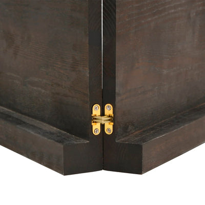 Seinähylly tummanruskea 160x50x(2-6) cm käsitelty täystammi