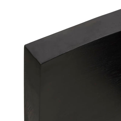 Seinähylly tummanruskea 160x50x(2-6) cm käsitelty täystammi