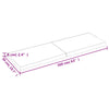Seinähylly tummanruskea 160x50x(2-6) cm käsitelty täystammi