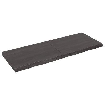 Seinähylly tummanruskea 160x60x(2-6) cm käsitelty täystammi