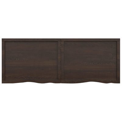 Seinähylly tummanruskea 160x60x(2-6) cm käsitelty täystammi
