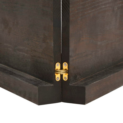 Seinähylly tummanruskea 160x60x(2-6) cm käsitelty täystammi