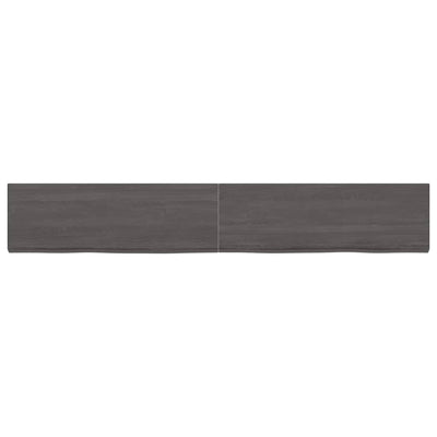 Seinähylly tummanruskea 180x30x(2-4) cm käsitelty täystammi