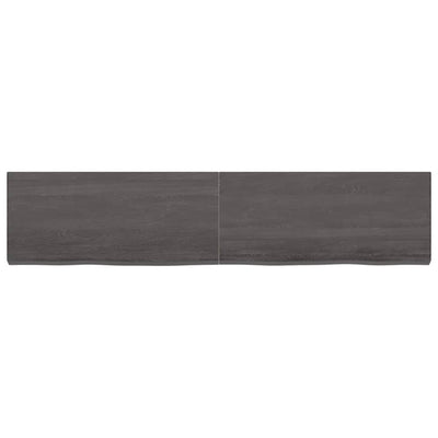 Seinähylly tummanruskea 180x40x(2-6) cm käsitelty täystammi