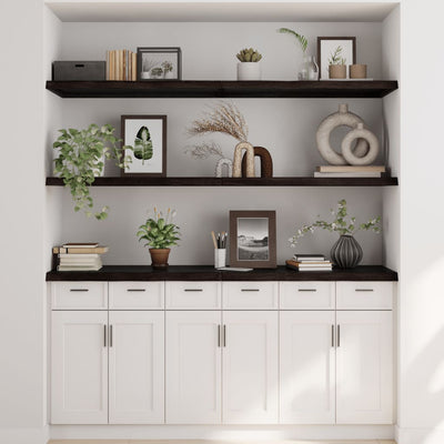 Seinähylly tummanruskea 180x50x(2-4) cm käsitelty täystammi
