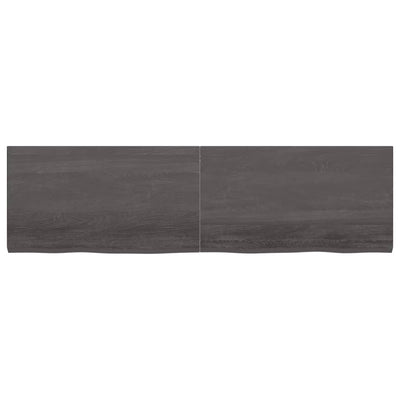 Seinähylly tummanruskea 180x50x(2-4) cm käsitelty täystammi