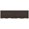 Seinähylly tummanruskea 180x50x(2-4) cm käsitelty täystammi