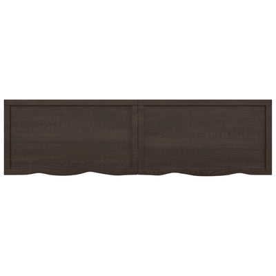 Seinähylly tummanruskea 180x50x(2-4) cm käsitelty täystammi