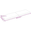 Seinähylly tummanruskea 180x50x(2-6) cm käsitelty täystammi