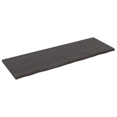 Seinähylly tummanruskea 180x60x(2-4) cm käsitelty täystammi