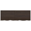 Seinähylly tummanruskea 180x60x(2-4) cm käsitelty täystammi