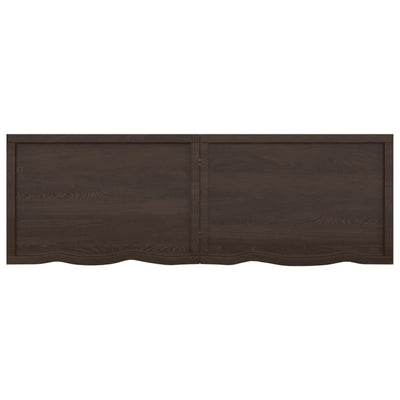Seinähylly tummanruskea 180x60x(2-4) cm käsitelty täystammi