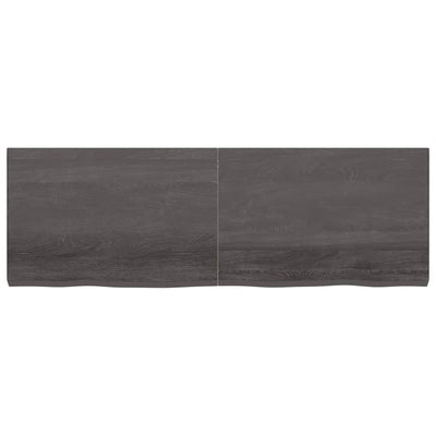 Seinähylly tummanruskea 180x60x(2-6) cm käsitelty täystammi
