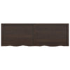 Seinähylly tummanruskea 180x60x(2-6) cm käsitelty täystammi