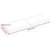 Seinähylly tummanruskea 180x60x(2-6) cm käsitelty täystammi