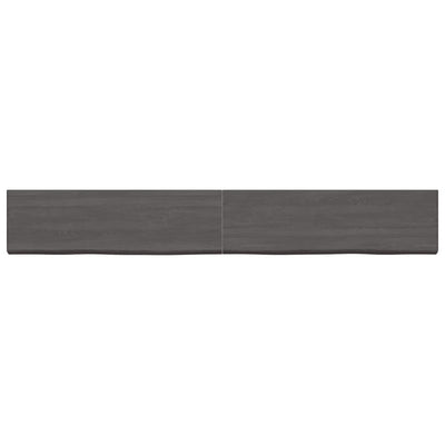 Seinähylly tummanruskea 200x30x(2-6) cm käsitelty täystammi