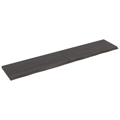 Seinähylly tummanruskea 200x40x(2-4) cm käsitelty täystammi