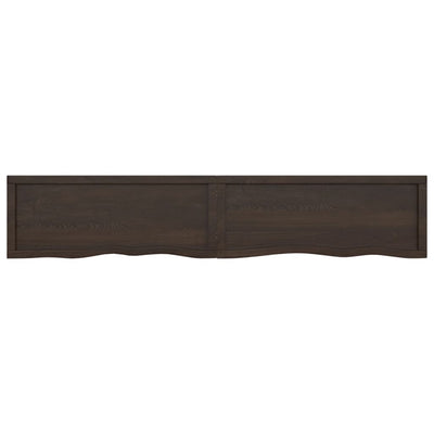 Seinähylly tummanruskea 200x40x(2-4) cm käsitelty täystammi