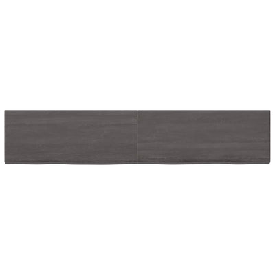 Seinähylly tummanruskea 200x40x(2-6) cm käsitelty täystammi