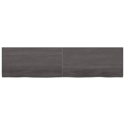 Seinähylly tummanruskea 200x50x(2-4) cm käsitelty täystammi