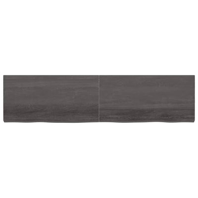 Seinähylly tummanruskea 200x50x(2-6) cm käsitelty täystammi