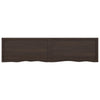 Seinähylly tummanruskea 200x50x(2-6) cm käsitelty täystammi