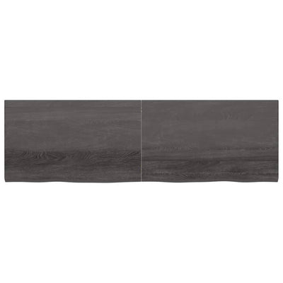 Seinähylly tummanruskea 200x60x(2-4) cm käsitelty täystammi