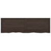 Seinähylly tummanruskea 200x60x(2-4) cm käsitelty täystammi