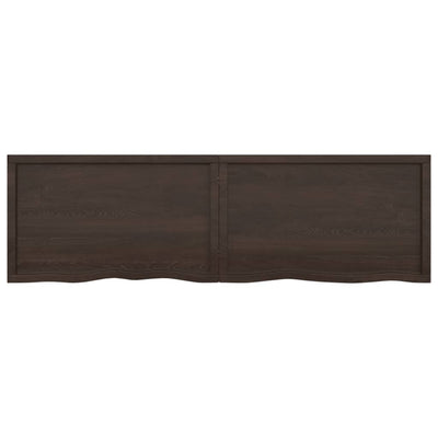 Seinähylly tummanruskea 200x60x(2-4) cm käsitelty täystammi