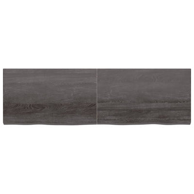 Seinähylly tummanruskea 200x60x(2-6) cm käsitelty täystammi