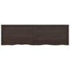 Seinähylly tummanruskea 200x60x(2-6) cm käsitelty täystammi