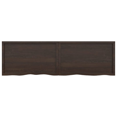 Seinähylly tummanruskea 200x60x(2-6) cm käsitelty täystammi