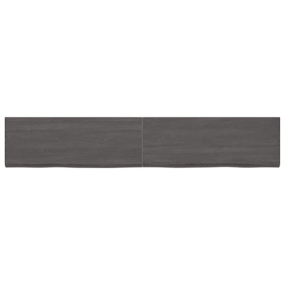 Seinähylly tummanruskea 220x40x(2-4) cm käsitelty täystammi