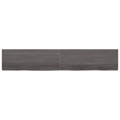 Seinähylly tummanruskea 220x40x(2-6) cm käsitelty täystammi