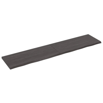 Seinähylly tummanruskea 220x50x(2-4) cm käsitelty täystammi