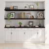 Seinähylly tummanruskea 220x50x(2-6) cm käsitelty täystammi