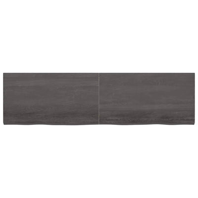 Seinähylly tummanruskea 220x60x(2-4) cm käsitelty täystammi