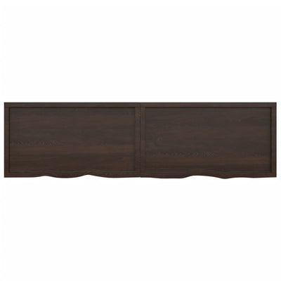 Seinähylly tummanruskea 220x60x(2-4) cm käsitelty täystammi
