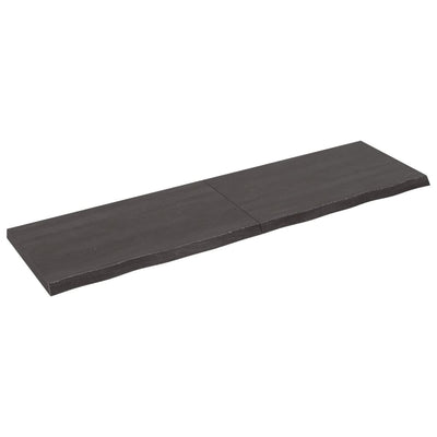 Seinähylly tummanruskea 220x60x(2-6) cm käsitelty täystammi
