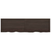 Seinähylly tummanruskea 220x60x(2-6) cm käsitelty täystammi