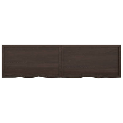 Seinähylly tummanruskea 220x60x(2-6) cm käsitelty täystammi