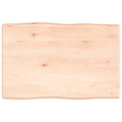 Pöytälevy 60x40x(2-4) cm käsittelemätön täysi puu elävä reuna