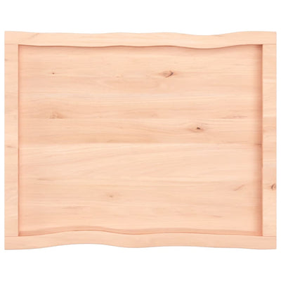 Pöytälevy 80x60x(2-6) cm käsittelemätön täysi puu elävä reuna