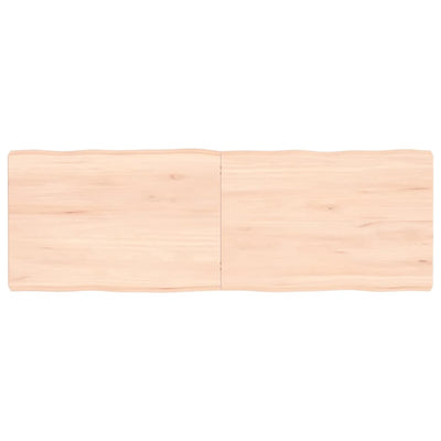 Pöytälevy 120x40x(2-6) cm käsittelemätön täysi puu elävä reuna