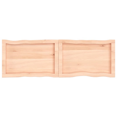 Pöytälevy 120x40x(2-6) cm käsittelemätön täysi puu elävä reuna