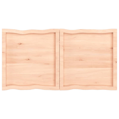 Pöytälevy 120x60x(2-4) cm käsittelemätön täysi puu elävä reuna